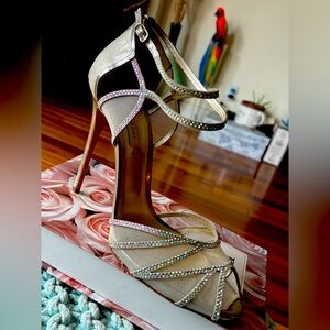 Brand new high end designer (Casadei)  Crystal-Strap High Heels - made in Italy